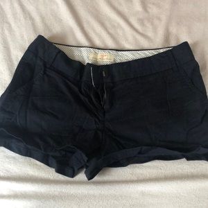 Navy shorts j crew chino